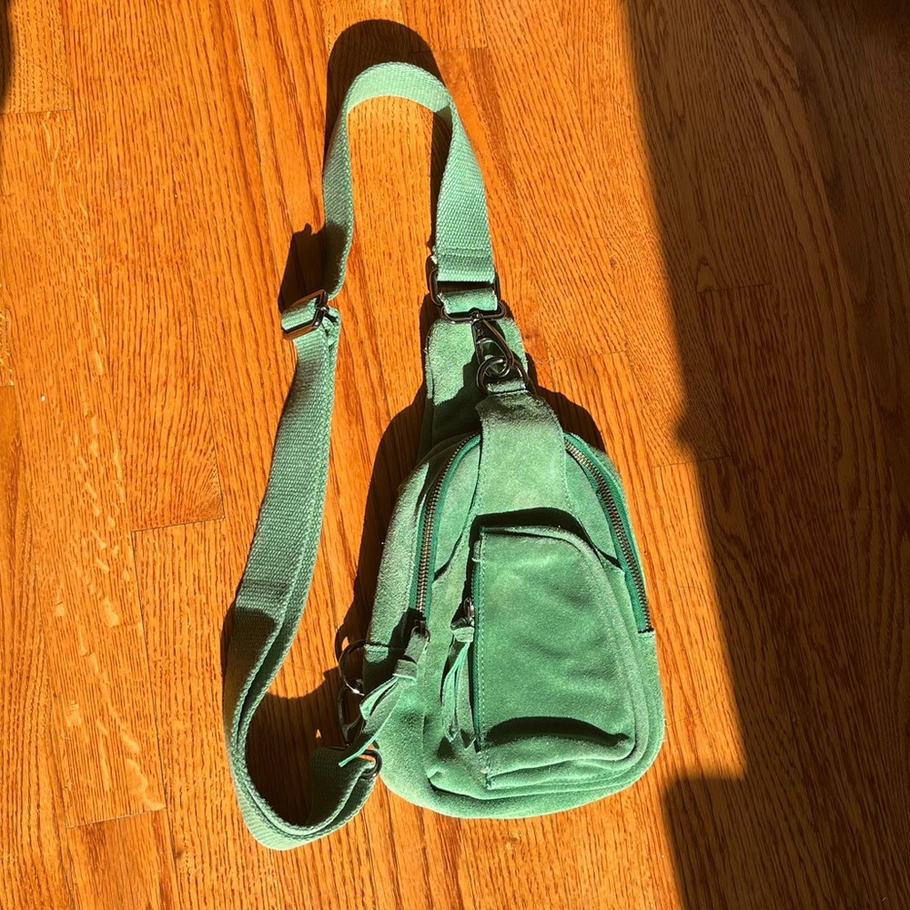 Free People Hudson Sling Bag in Green